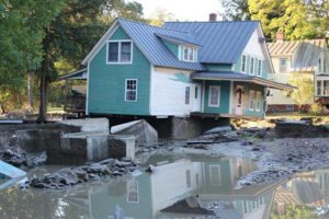 Damage after hurricane Irene - Bethel- Vermont - Photo by US Fish and Wildife Service Northeast Region