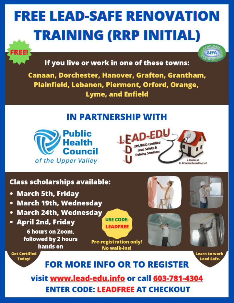 PHC RRP Flyer Spring 2021 - Public Health Council of the Upper Valley