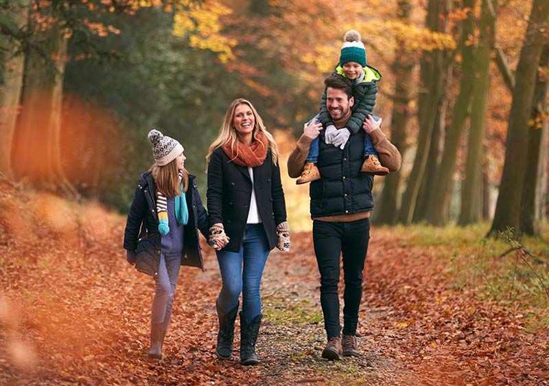 strengthening families autumn walk