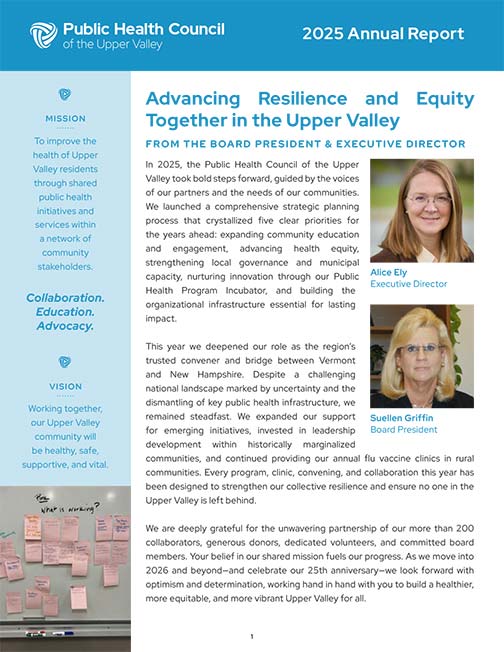 Read the Public Health Council 2025 Annual Report